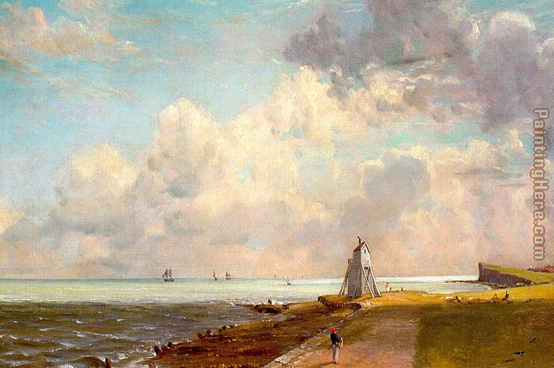Harwich Lighthouse painting - John Constable Harwich Lighthouse art painting